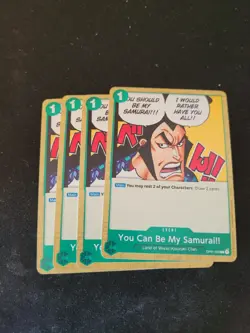 4x You Can Be My Samurai!! OP01-055 C Romance Dawn One Piece - Image 1