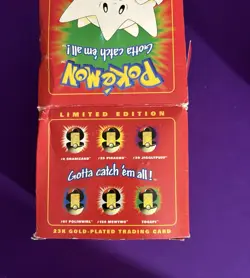 Pokemon 23k Gold Plated Cards BK Pokeball 5/6 Set Sealed Vintage RARE - Image 3