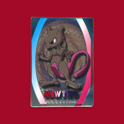 MEWTWO--JAPANESE MEIJI EMBOSSED PROMO FOIL POKEMON CARD - Image 1