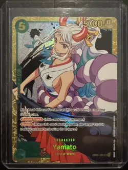 Yamato One Piece TCG Romace Dawn OP01-121 SEC Holo Foil NM Card - Image 1