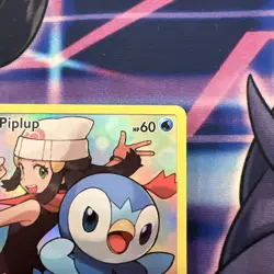 Pokemon TCG Piplup Holo Secret Rare Card Sun & Moon Cosmic Eclipse 239/236 - Image 2