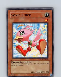 Yu-Gi-Oh TCG Sonic Chick 5DS1-EN010 Unlimited Regular Common Card LP-NM - Image 1