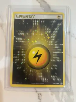 Pokemon TCG Lightning Energy Holo Card 104/106 Emerald 2005 - Image 1