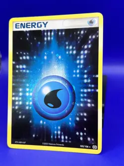 2005 Emerald Pokemon Card EX WATER ENERGY Holo RARE 103/106 LP+ - Image 2