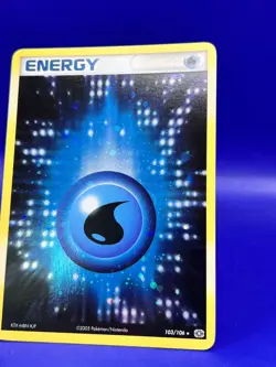 2005 Emerald Pokemon Card EX WATER ENERGY Holo RARE 103/106 LP+ - Image 3