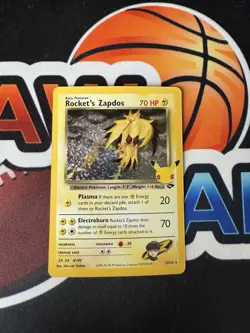 Rocket's Zapdos 15/132 Celebrations: Classic Collection Pokemon Card - Image 1