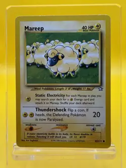 ⚡Mareep 65/111 Neo Genesis Pokemon Card 2000 - LP - Image 1