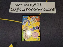 Pokemon Topps Sticker Card #13 Onix, Cubone, Eevee, Zubat, etc. LP front/NM back - Image 1