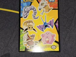 Pokemon Topps Sticker Card #13 Onix, Cubone, Eevee, Zubat, etc. LP front/NM back - Image 4