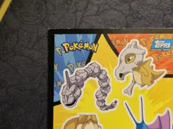 Pokemon Topps Sticker Card #13 Onix, Cubone, Eevee, Zubat, etc. LP front/NM back - Image 5