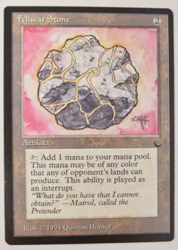 Magic The Gathering MTG Card Fellwar Stone Artifact Dark LP - Image 1