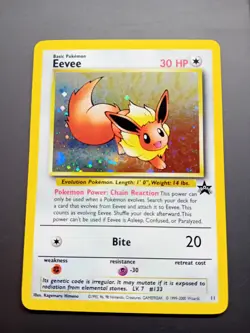 Pokemon Card - Eevee #11 Holo WoTC Black Star Promo - Image 1