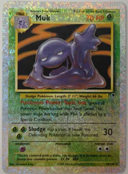 Pokemon Card Muk Legendary Collection Reverse Firework Holo 2002 16/110 LP - Image 1