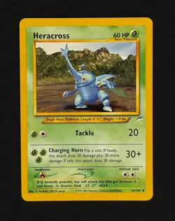 HERACROSS (NM/LP) - Neo Destiny 41/105 - Pokemon Trading Card Game - Uncommon - Image 1