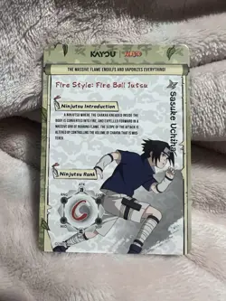 Naruto Kayou English Series 2 Card - Sasuke Uchiha - NRSA02-SSR-009L3 - Image 2
