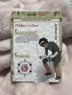 Naruto Kayou English Series 2 Card - Rock Lee - NRSA02-SSR-016L3 - Image 2