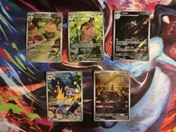 Pokemon Illustration Rare Lot (5 Cards) - Palafin, Kilowattrel, Sandygast & More - Image 1