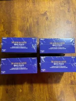 ONE PIECE CARD GAME THE AZURE SEA'S SEVEN BOOSTER BOX OP14 ENGLISH Sealed LOT X4 - Image 2