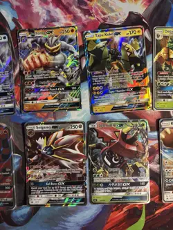 Pokemon GX Ultra Rare Lot (10 Cards) - Solgaleo, Incineroar, Machamp, Tapu Koko - Image 3