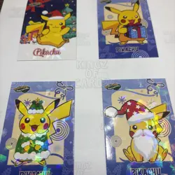Pokemon Merry Christmas Card Database PIKACHU LOT - Image 1