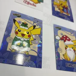 Pokemon Merry Christmas Card Database PIKACHU LOT - Image 3