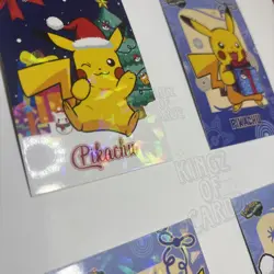 Pokemon Merry Christmas Card Database PIKACHU LOT - Image 5