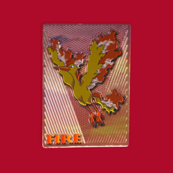 MOLTRES (FIRE)--JAPANESE MEIJI EMBOSSED PROMO FOIL POKEMON CARD - Image 1