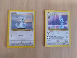 Pokemon Cards: Dragonair 22/130 (LP) & Dratini 38/130 (LP) - Base Set 2 - Image 1