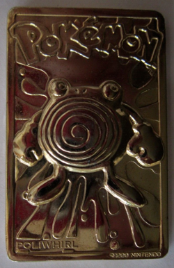 Pokemon 23K Gold Plated Poliwhirl Trading Card Vintage 1999 Burger King - Image 1