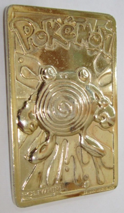 Pokemon 23K Gold Plated Poliwhirl Trading Card Vintage 1999 Burger King - Image 2