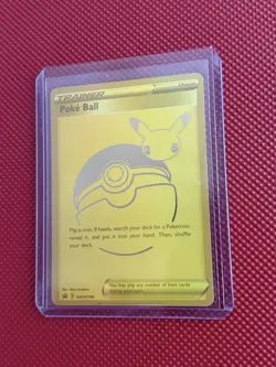SWSH146 Poke Ball Gold Full Art Celebrations Pokemon TCG Promo Card Ult Pr Col. - Image 1