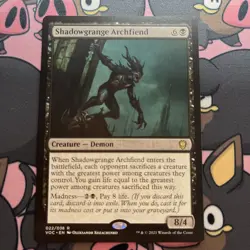MTG Shadowgrange Archfiend, NM-Mint, English Commander: Innistrad: Crimson Vow - Image 1
