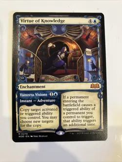 MTG Showcase Virtue of Knowledge Vantress Visions - MINT/Pack Fresh - Image 1