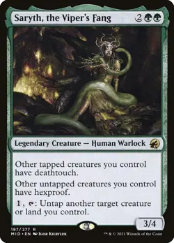 MTG - Saryth, the Viper's Fang - Innistrad: Midnight Hunt - X1 - (NM) - - Image 1