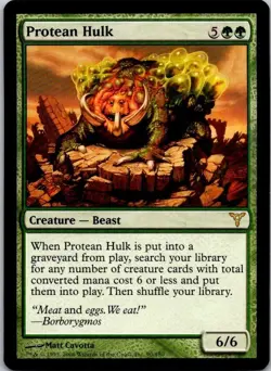 MTG Magic The Gathering Protean Hulk Dissension Played See Scan - Image 1