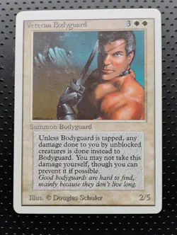 Magic The Gathering MTG Veteran Bodyguard - Image 1