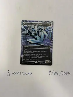 Spectacular Spider-Man (COSTUME CHANGE MTG SPM 241) BORDERLESS TEXTURED FOIL NMS - Image 2