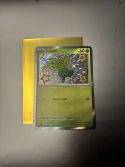 💥 Oddish - # 092/091 Pokemon TCG SV: Paldean Fates Shiny Rare Holo 2024 - Image 1
