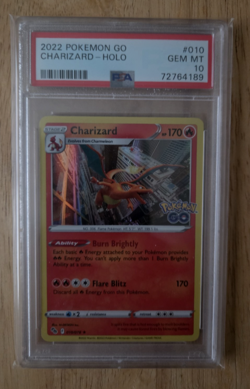 Pokemon 2022 Pokemon Go Charizard Holo Psa 10 Pop 724 - Image 1