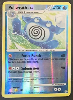 Poliwrath 35/146 D&P Legends Awakened Reverse Holo Rare Pokemon TCG 2008 MP - Image 1