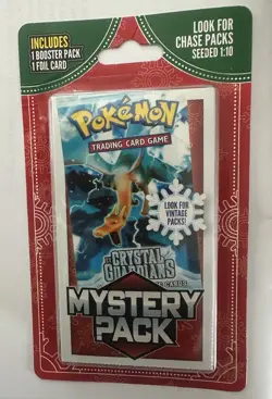 Pokemon Mystery Pack Sealed Seeded 1:10 EX Crystal Guardians Pack NEW Pokemon - Image 1