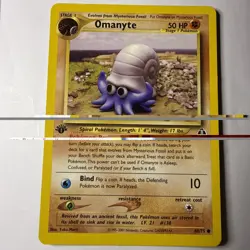 Omanyte - 1st Edition - 60/75 Neo Discovery - Pokemon TCG - 2001 - Image 1
