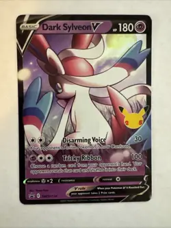 Dark Sylveon V Pokemon 25th Anniversary Celebration Promo SWSH134 Full Art🔥jd - Image 1