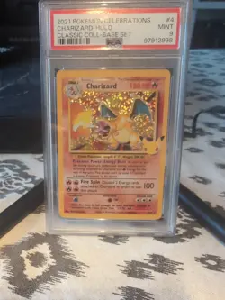 Charizard 4/102 Pokemon TCG Celebrations: Classic Collection Holo Rare PSA 9 - Image 2