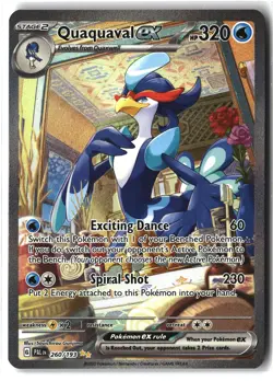 Quaquaval ex ⭐ 260/193 Holo Special Illustration Rare Paldea Evolved Pokemon NM - Image 1