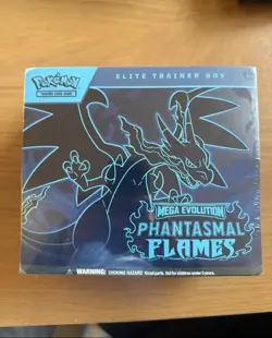 Pokemon TCG - Mega Evolution Phantasmal Flames Elite Trainer Box ETB New Sealed - Image 1
