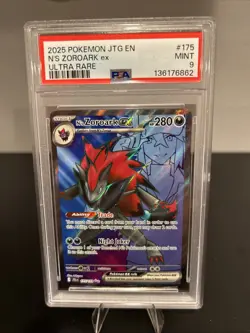 N's Zoroark ex 175/159 Sv09: Journey Together Holo Pokemon PSA 9 - Image 1