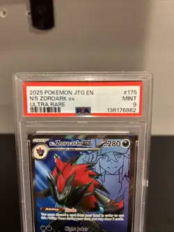 N's Zoroark ex 175/159 Sv09: Journey Together Holo Pokemon PSA 9 - Image 3