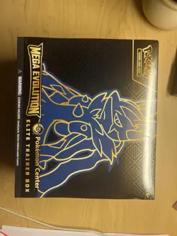 Pokemon Center Exclusive Mega Evolution Lucario ETB Elite Trainer Box - Image 1