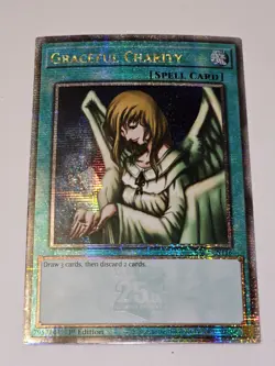 Near Mint Yugioh Graceful Charity RA03-EN116 Quarter Century Secret Rare 1st Ed - Image 2